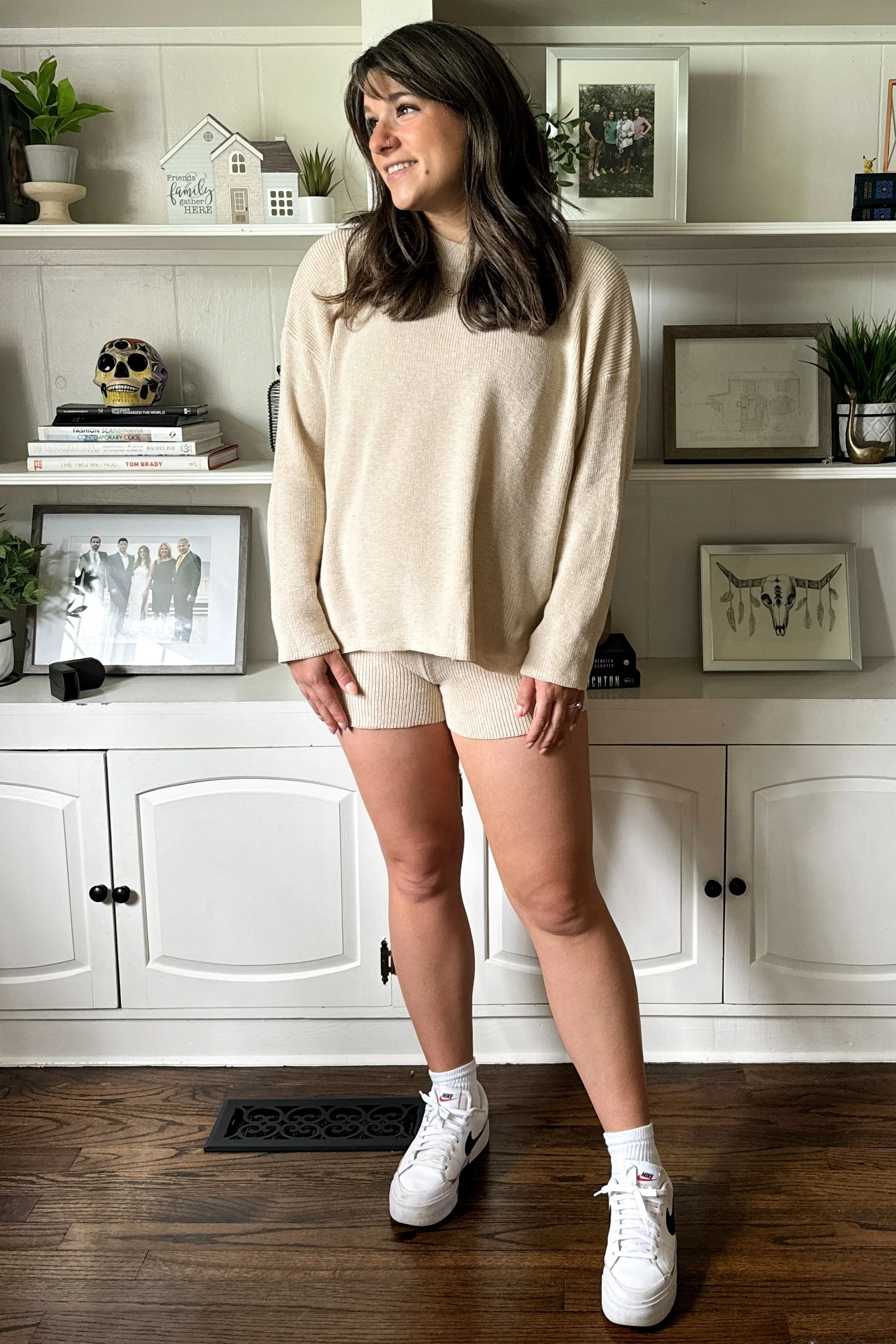 Beige Sweater and Short Set - Image 4