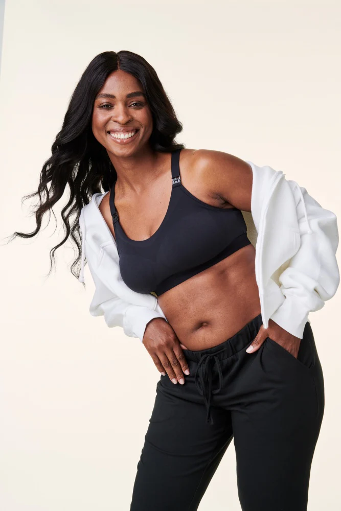 Black Bravado Designs Tranquil Maternity & Nursing Low Impact Sports Bra - Image 11
