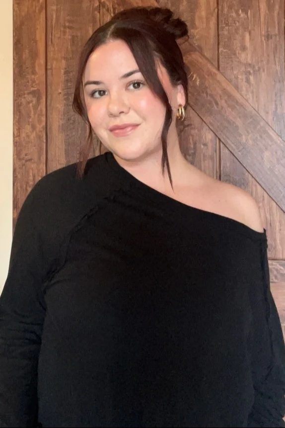 Black Exposed Seam Long Sleeve Top - Image 5