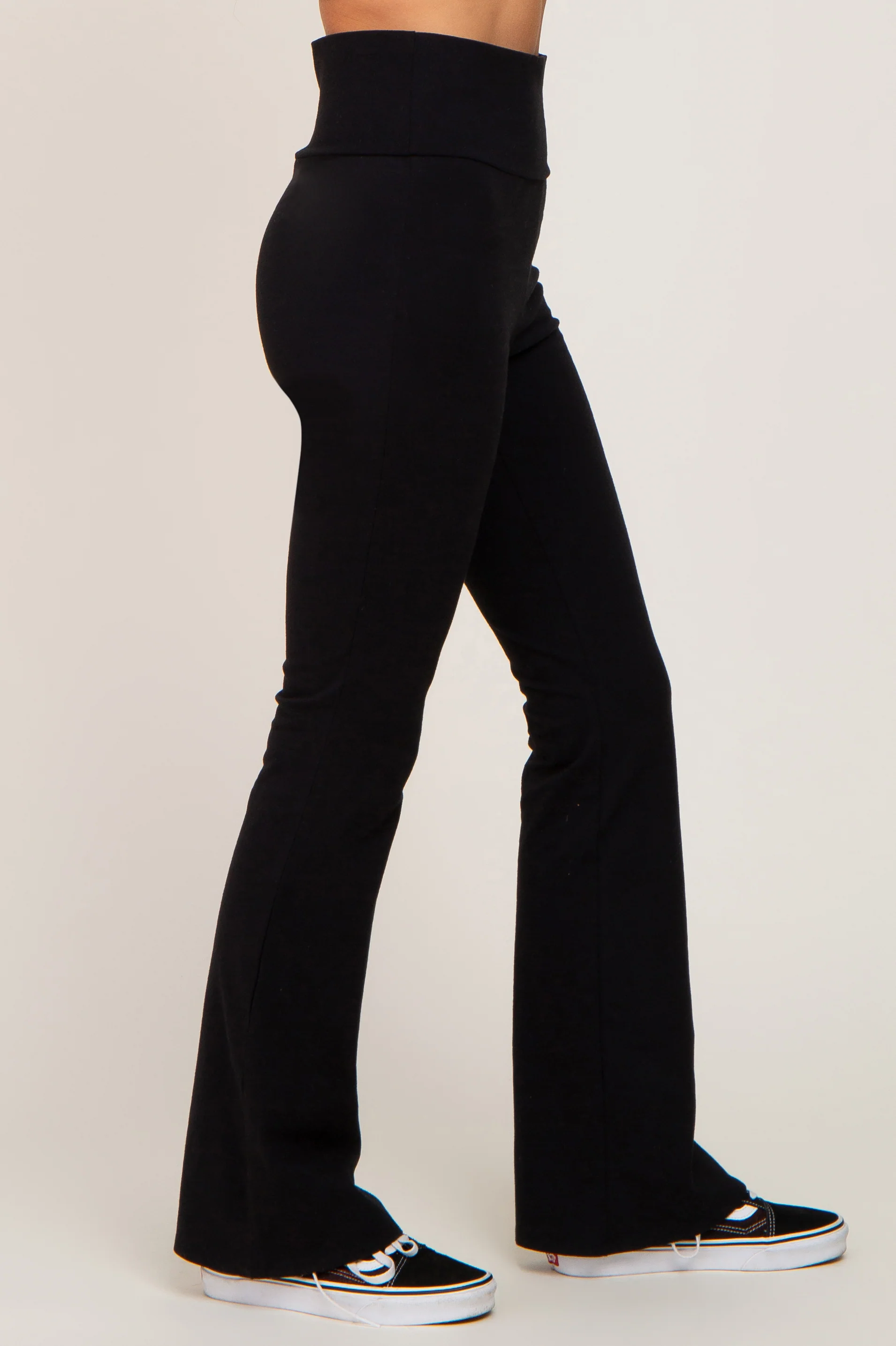 Black Flared Leggings - Image 3