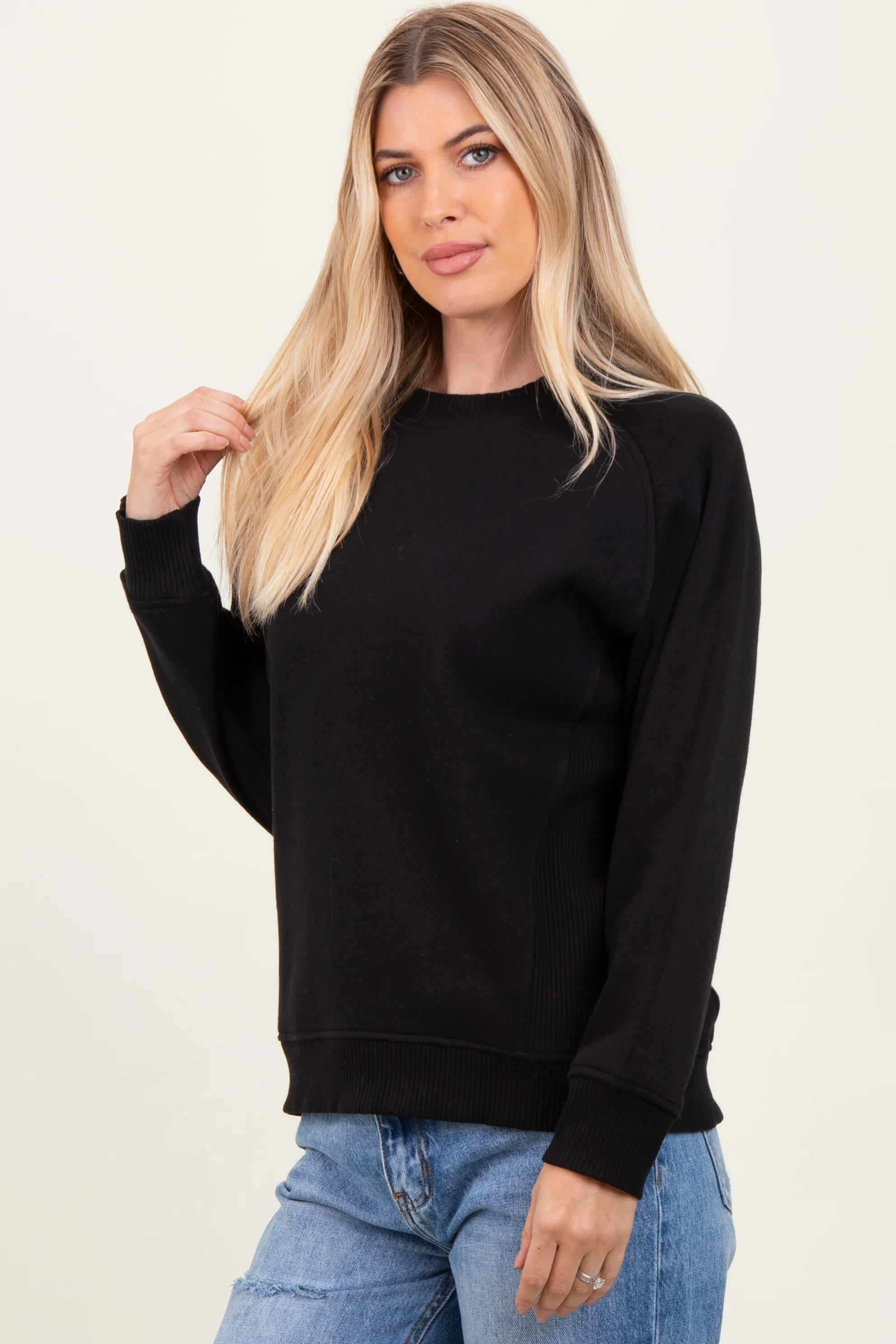 Black Fleece Sweatshirt - Image 3