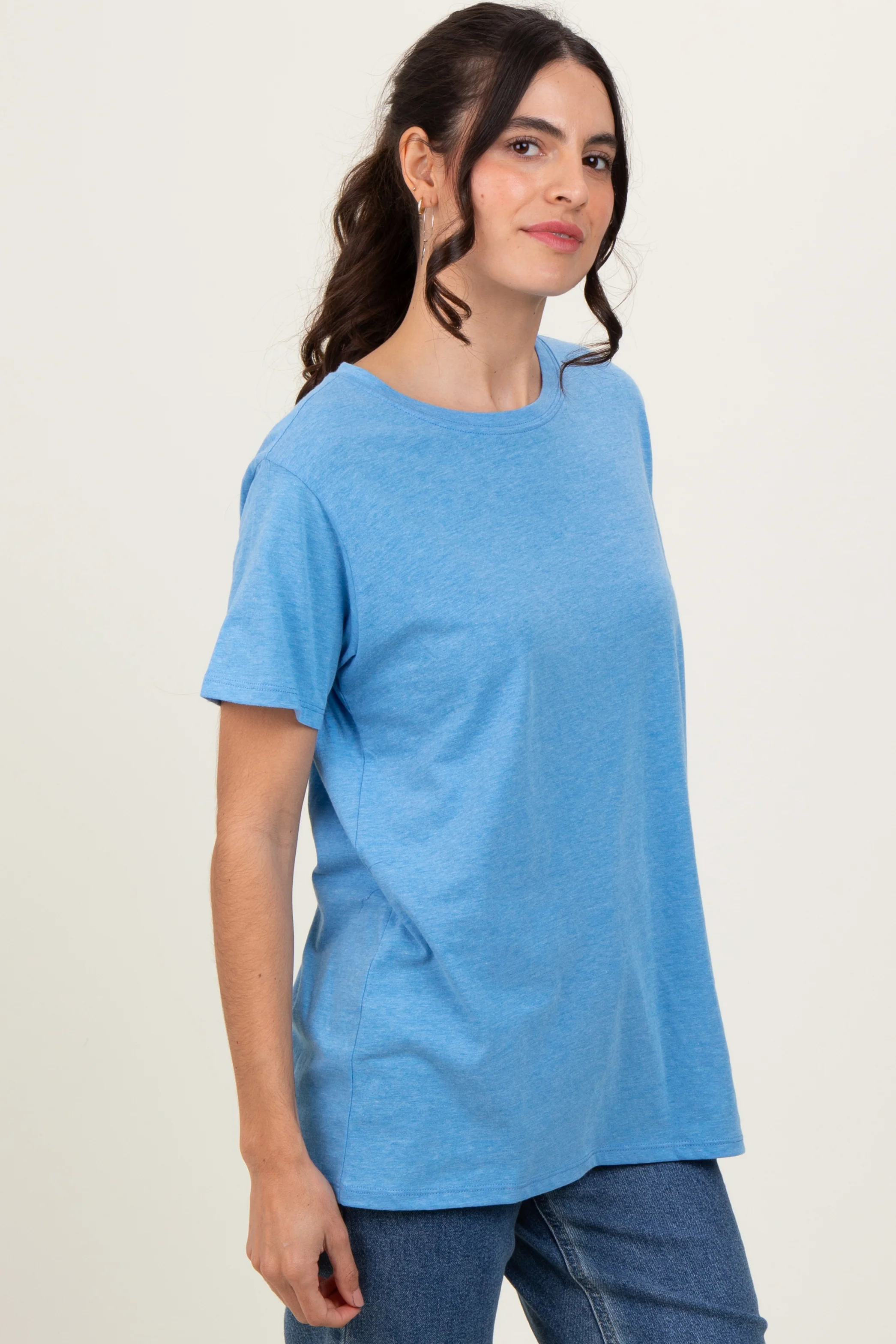 Blue Basic Tee - Image 3