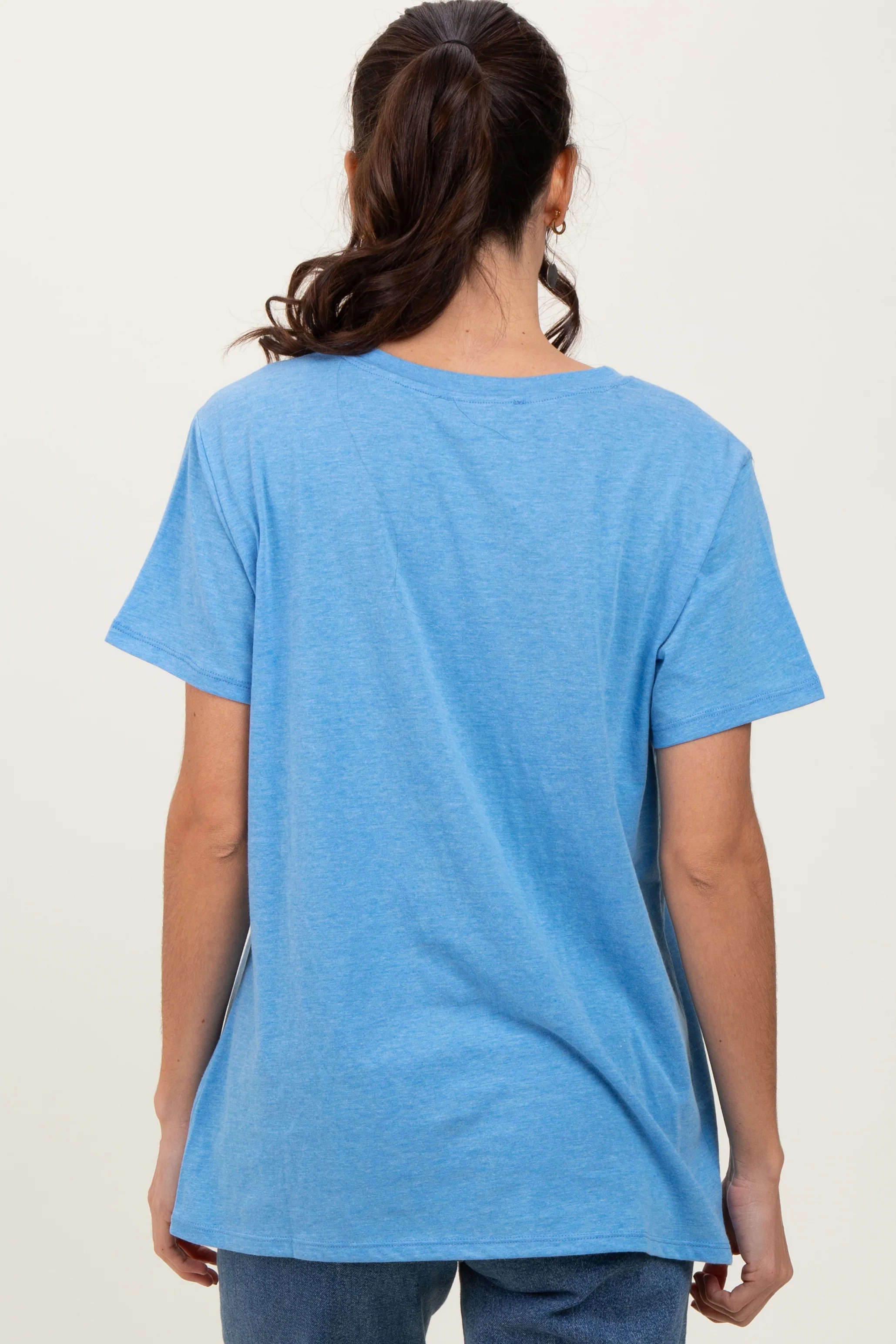 Blue Basic Tee - Image 4