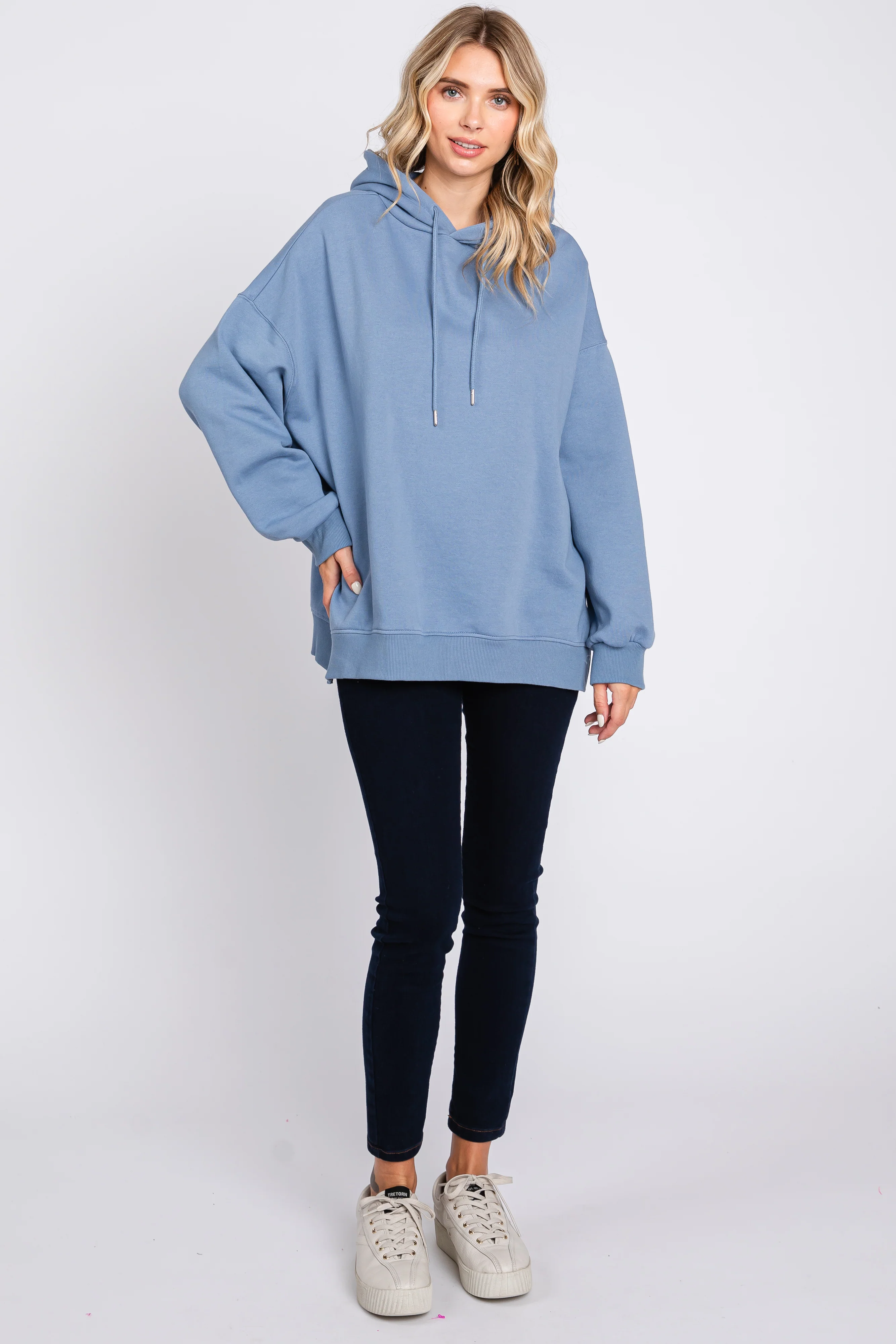 Blue Drawstring Hoodie - Image 5