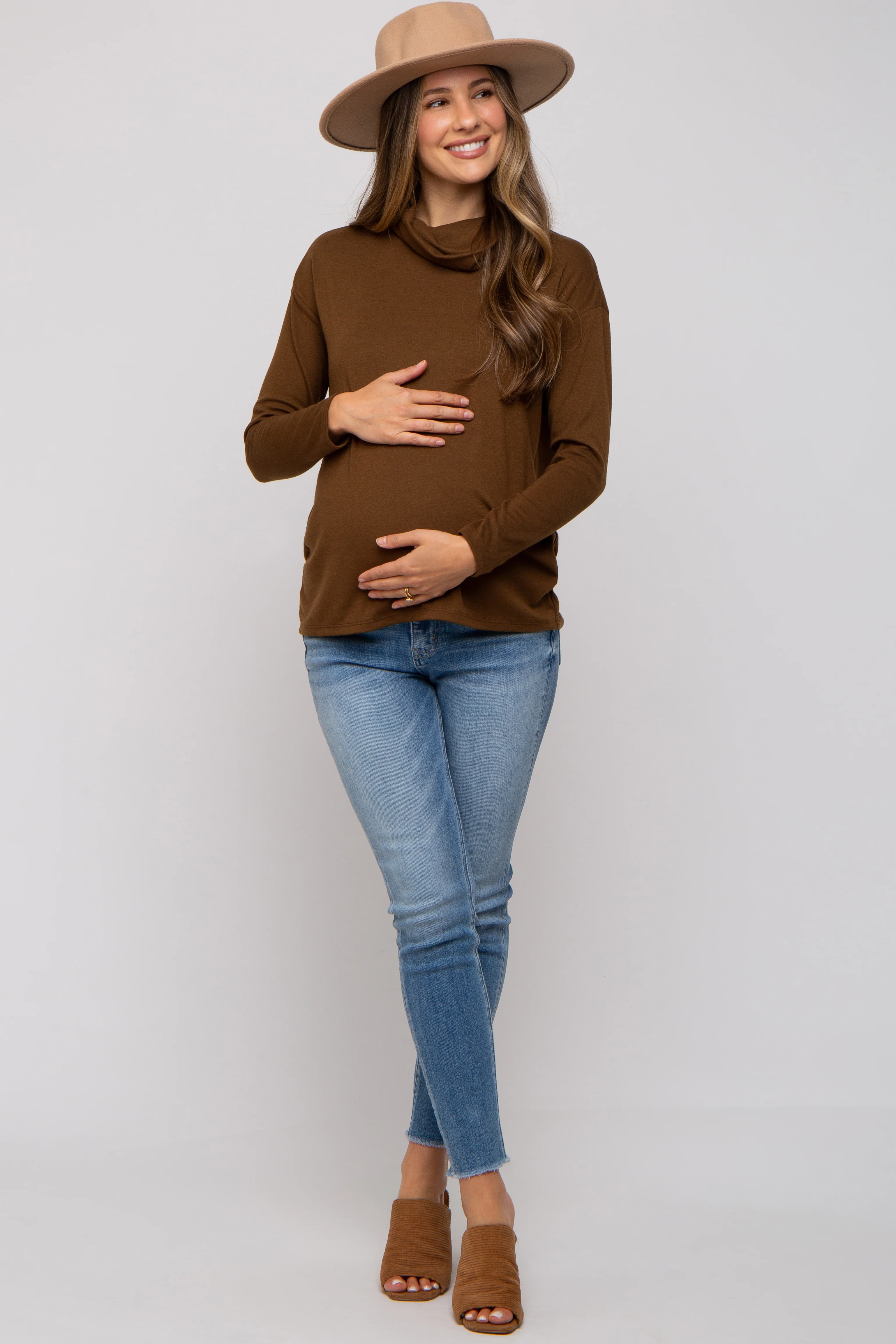 Blue Maternity Skinny Jeans - Image 2
