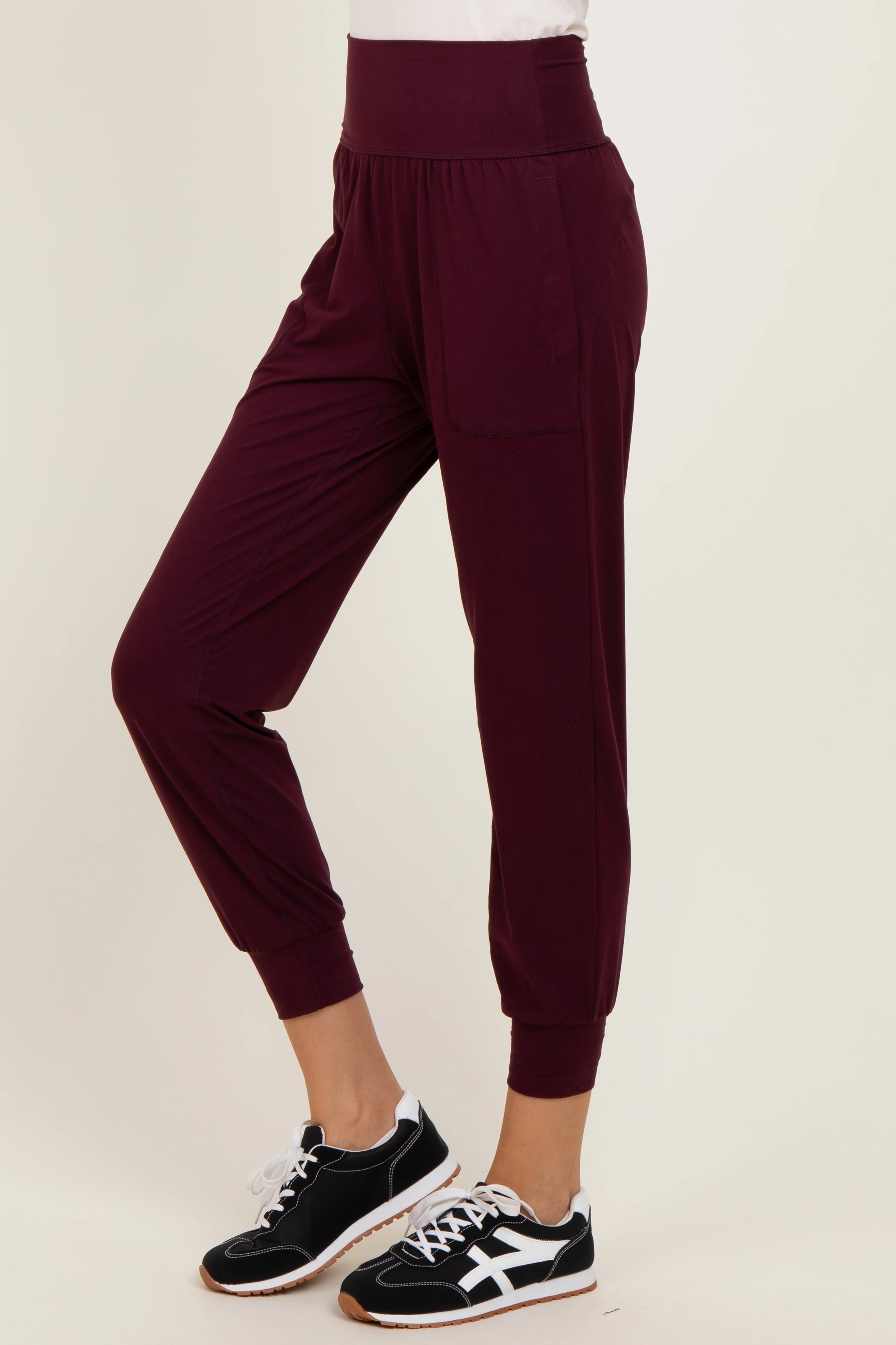 Burgundy Joggers - Image 4