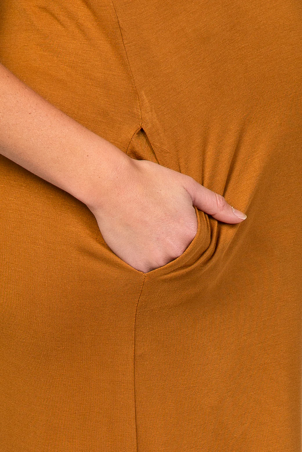 Camel Cross Back Wide Leg Maternity Jumpsuit - Image 3