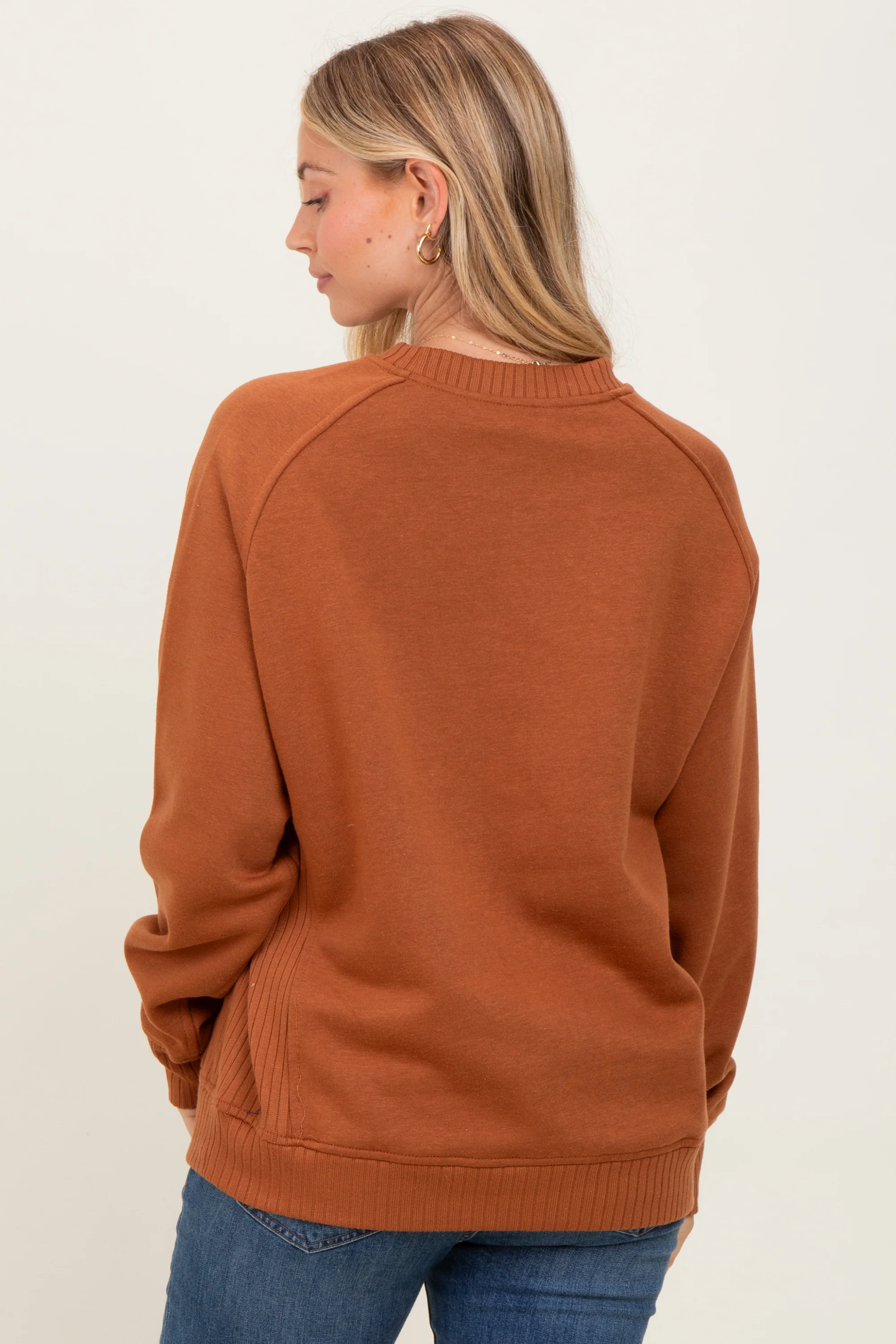 Camel Pullover Terry Crewneck - Image 3