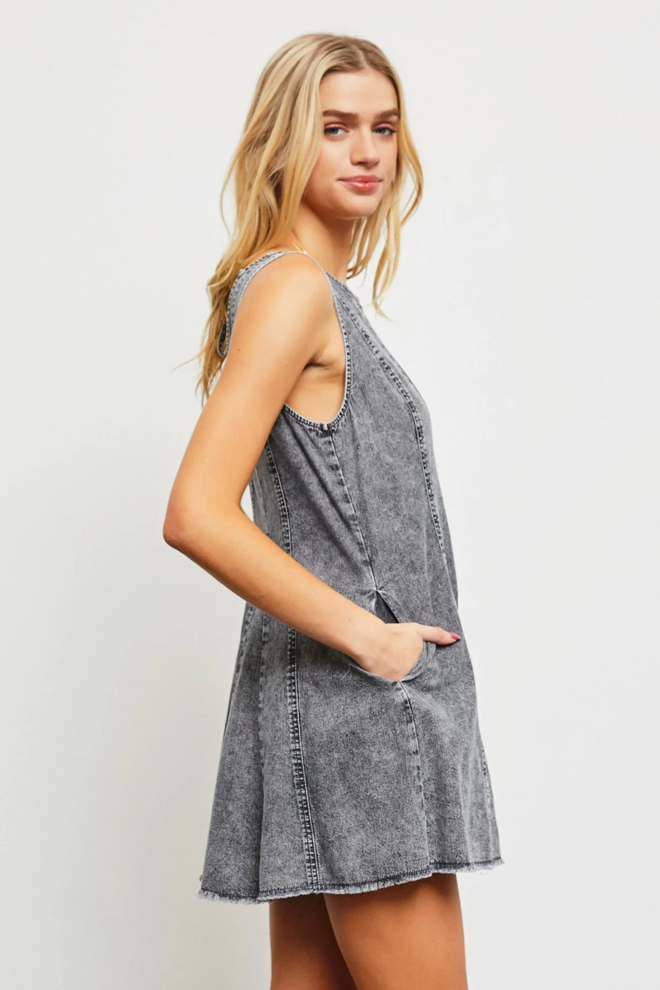 Charcoal Flare Romper - Image 3