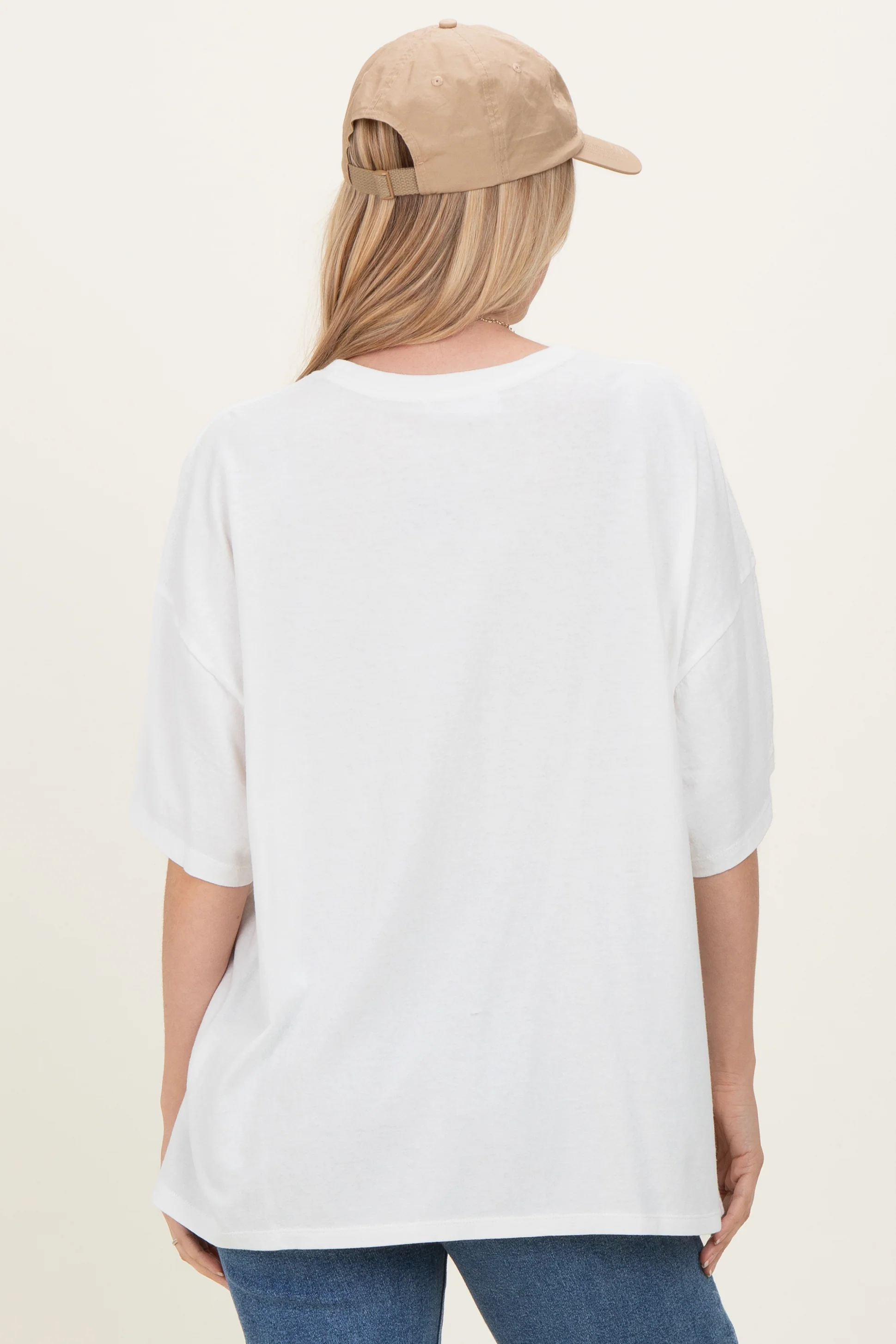 Ivory Oversized Mineral Wash T-Shirt - Image 7