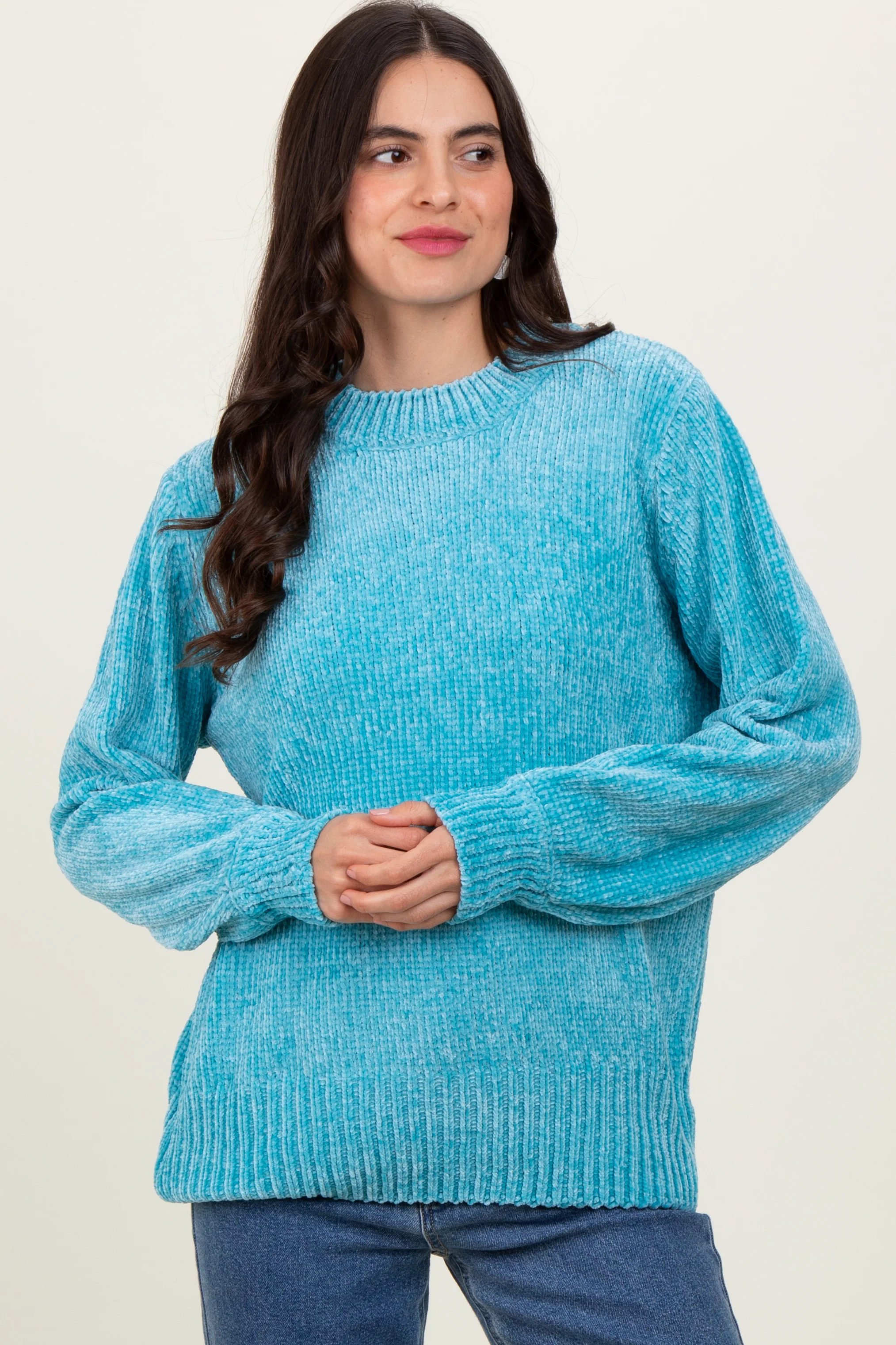 Jade Chenille Knit Sweater - Image 2