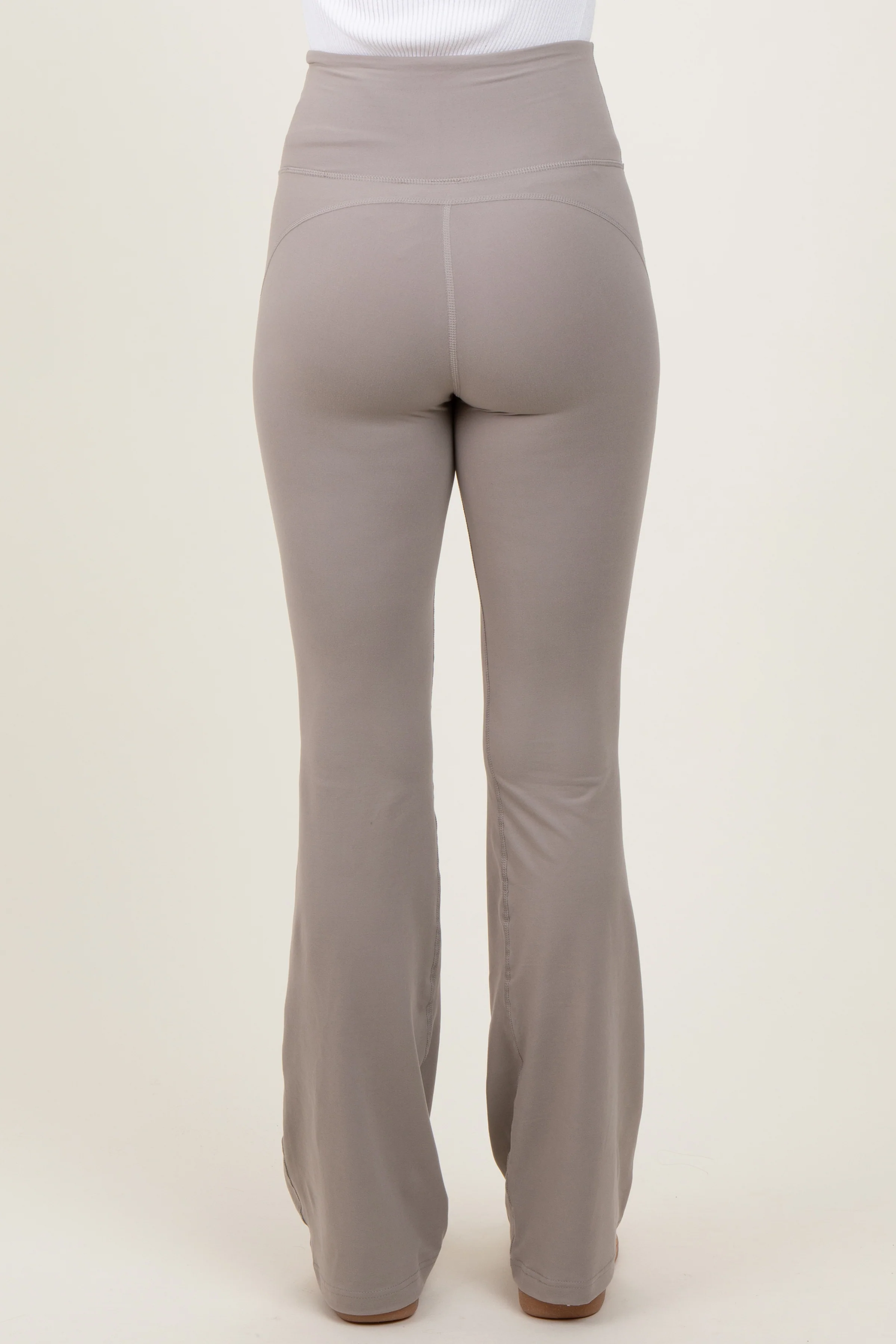 Light Grey Flared Leggings - Image 5