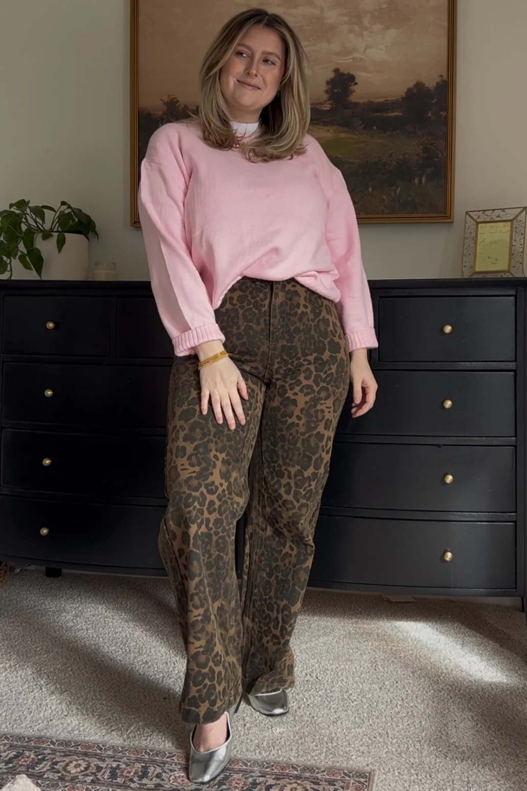 Light Pink Soft Knit Basic Sweater - Image 5