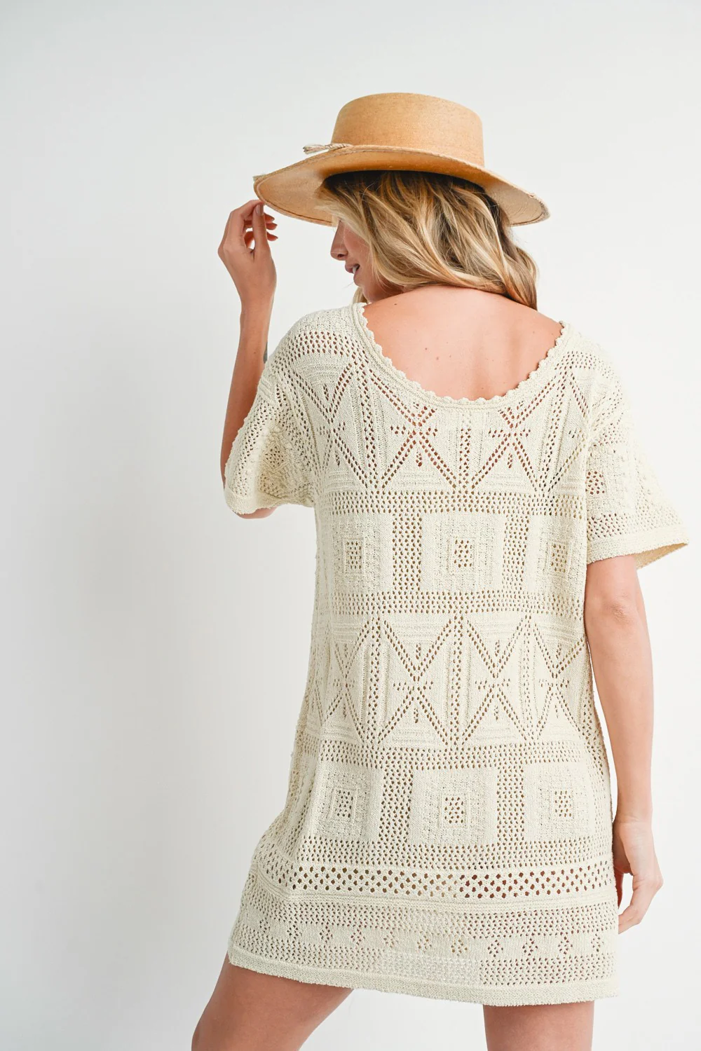 Natural Knit Shift Dress - Image 3