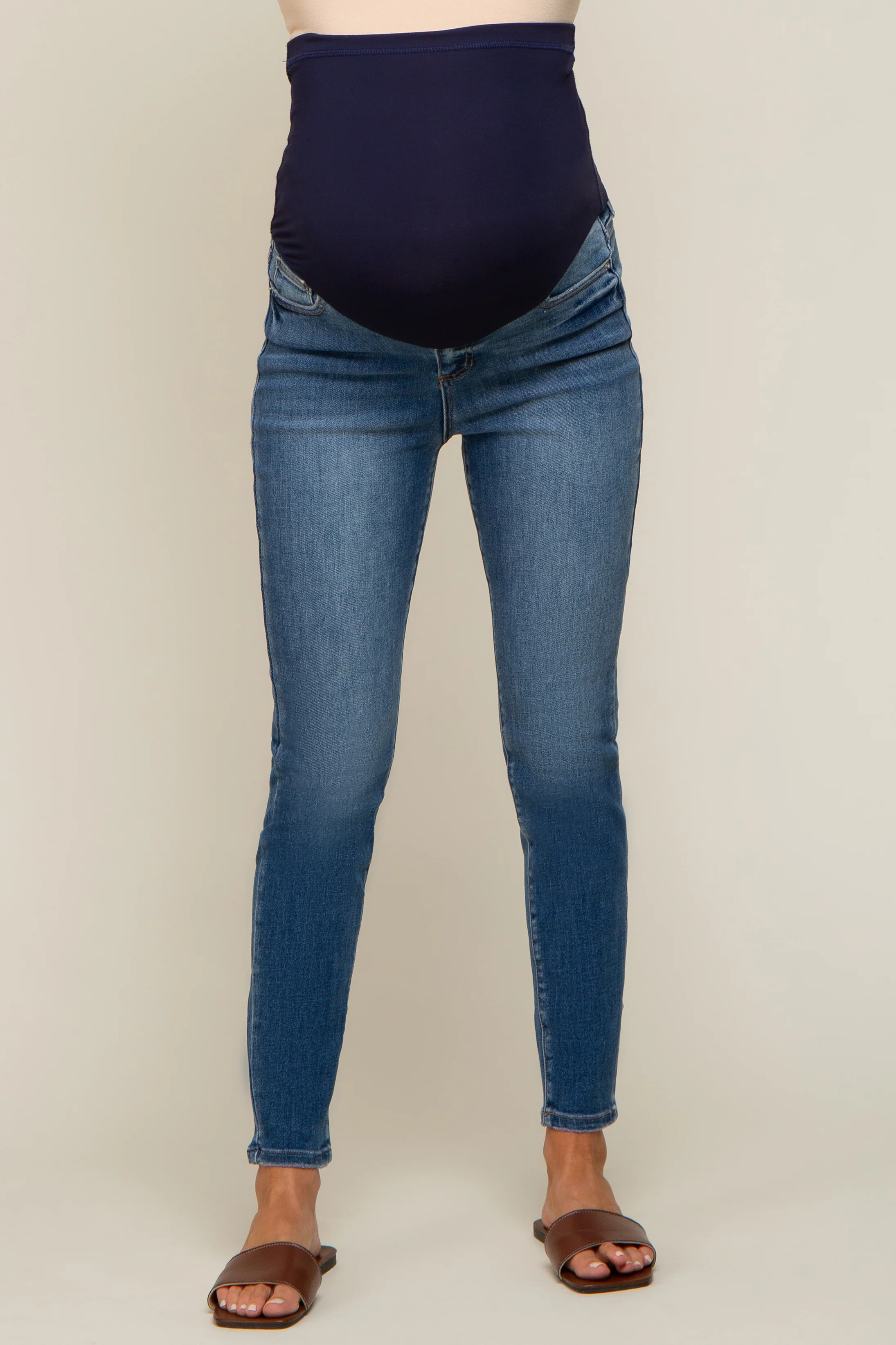 Navy Maternity Skinny Jean - Image 2