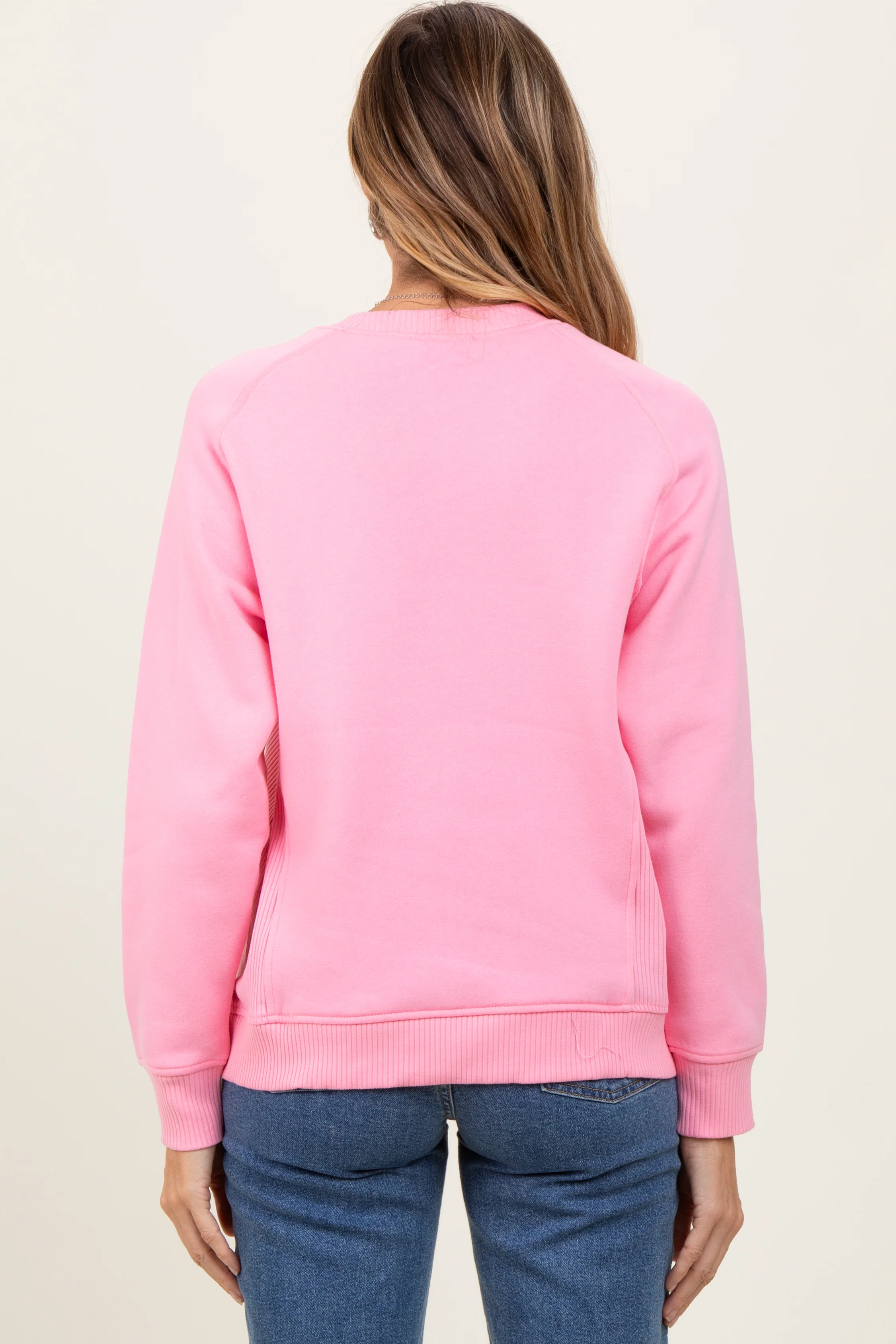 Peach Fleece Sweatshirt - Image 4