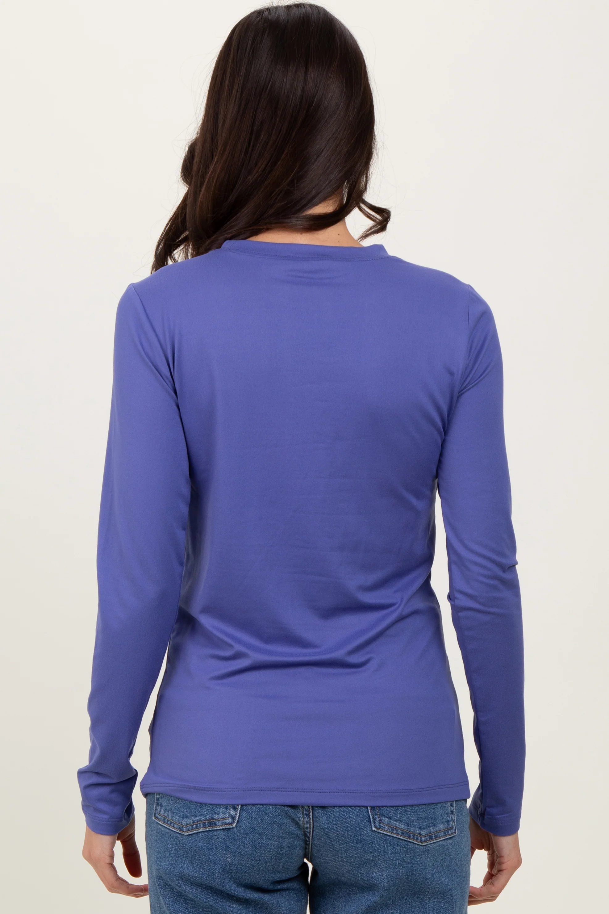 Periwinkle Basic Long Sleeve Top - Image 4