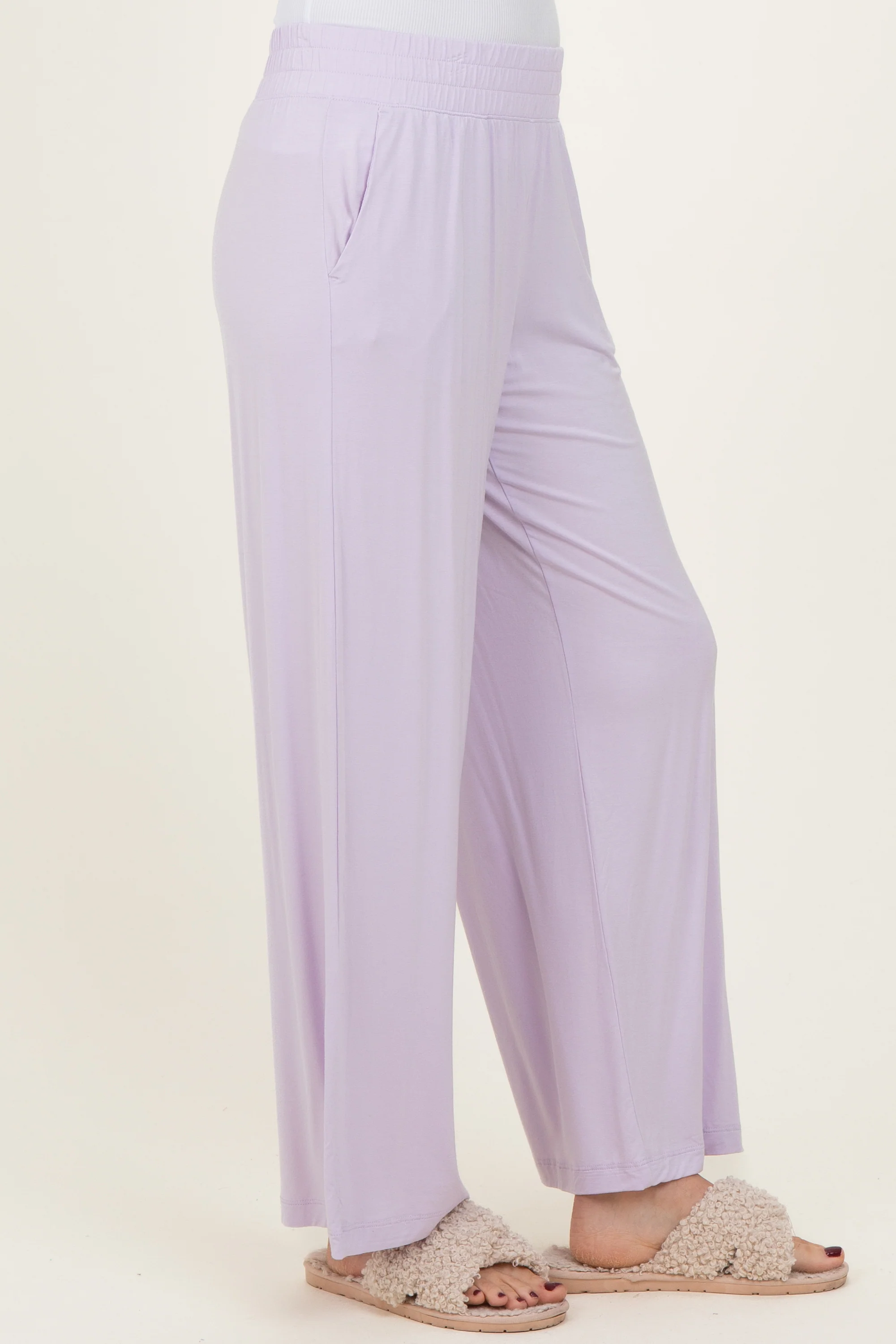 Petal Lilac Ankle Wide Leg Pants - Image 7