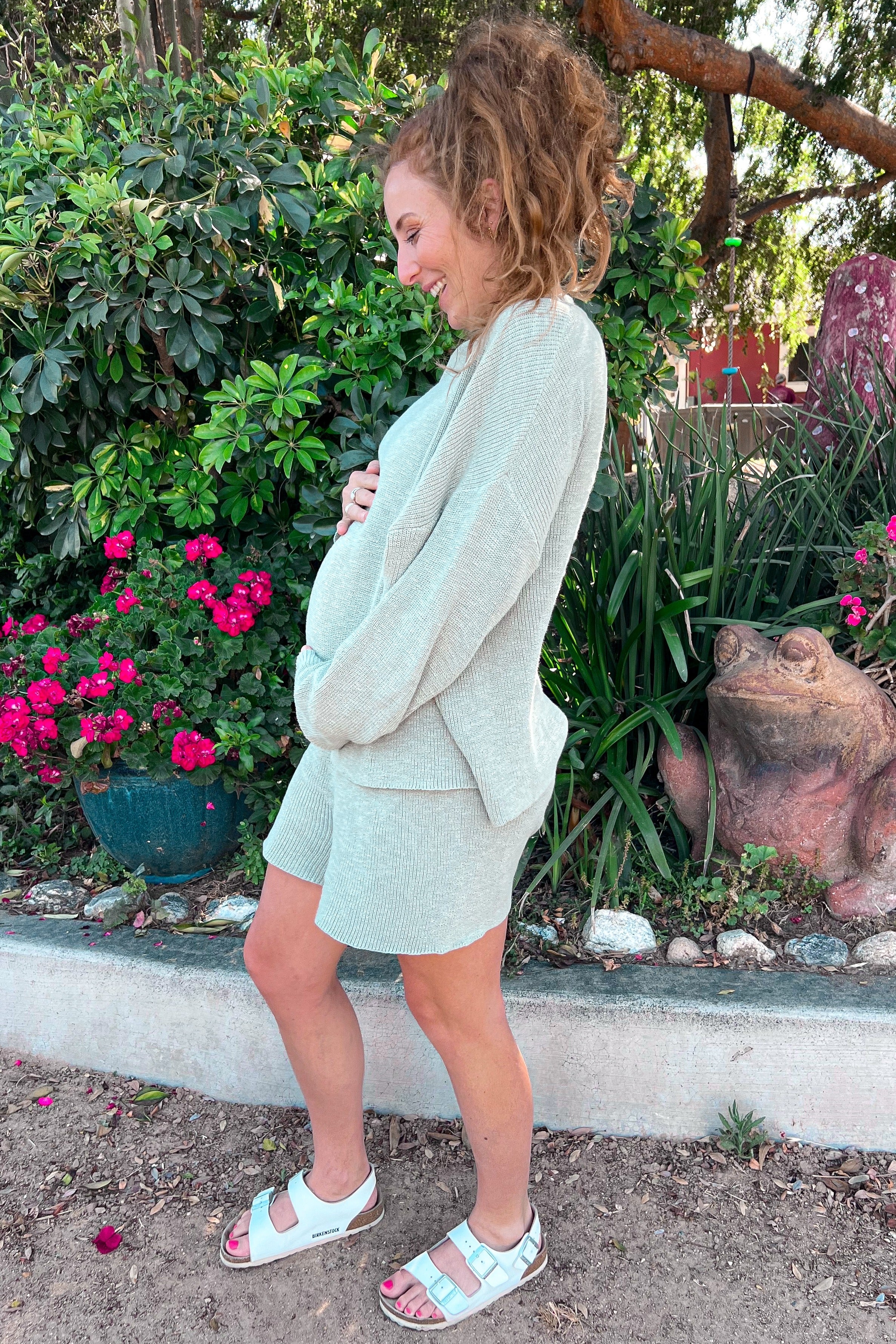Sage Sweater and Short Maternity Set - Image 12