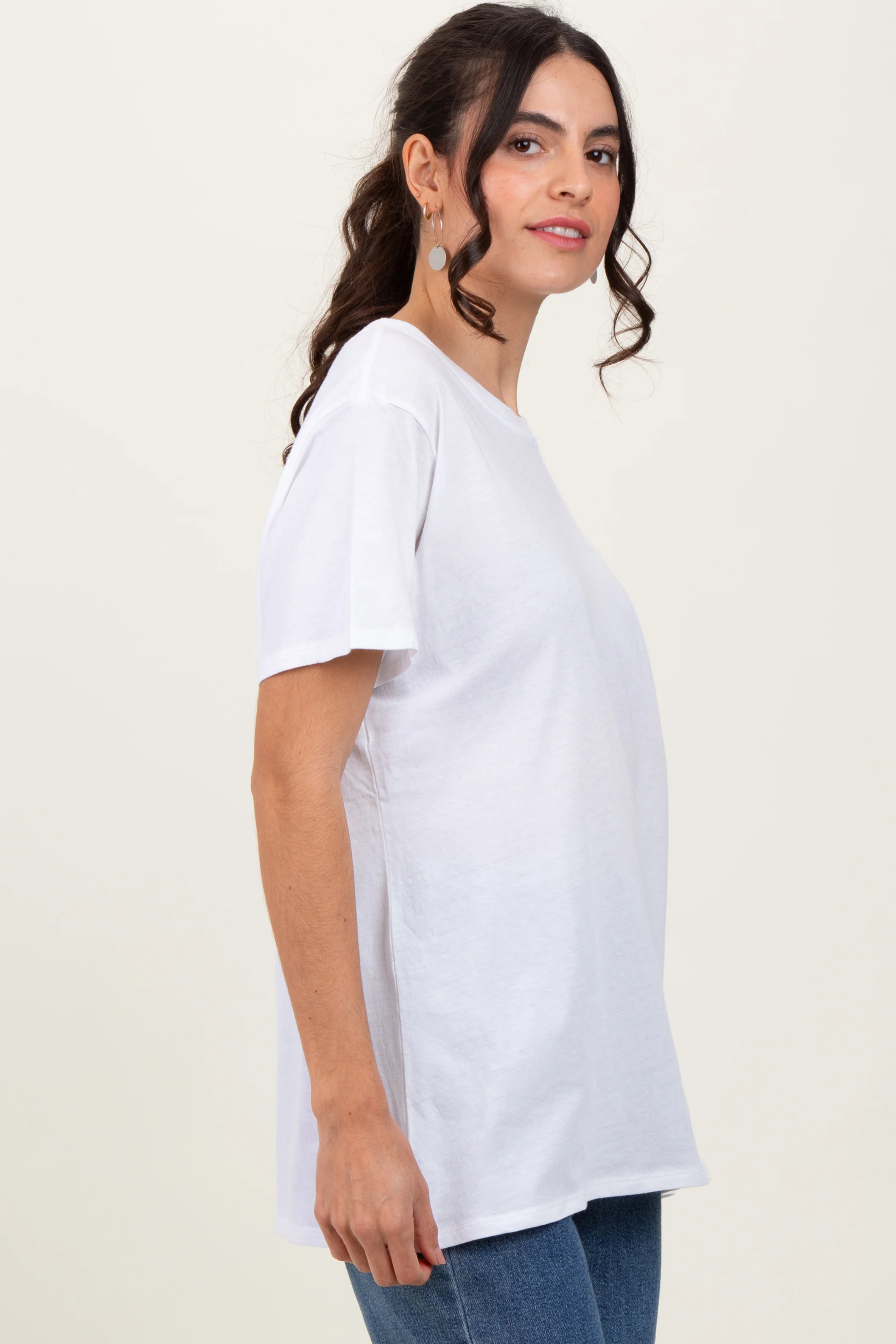 White Basic Tee - Image 3