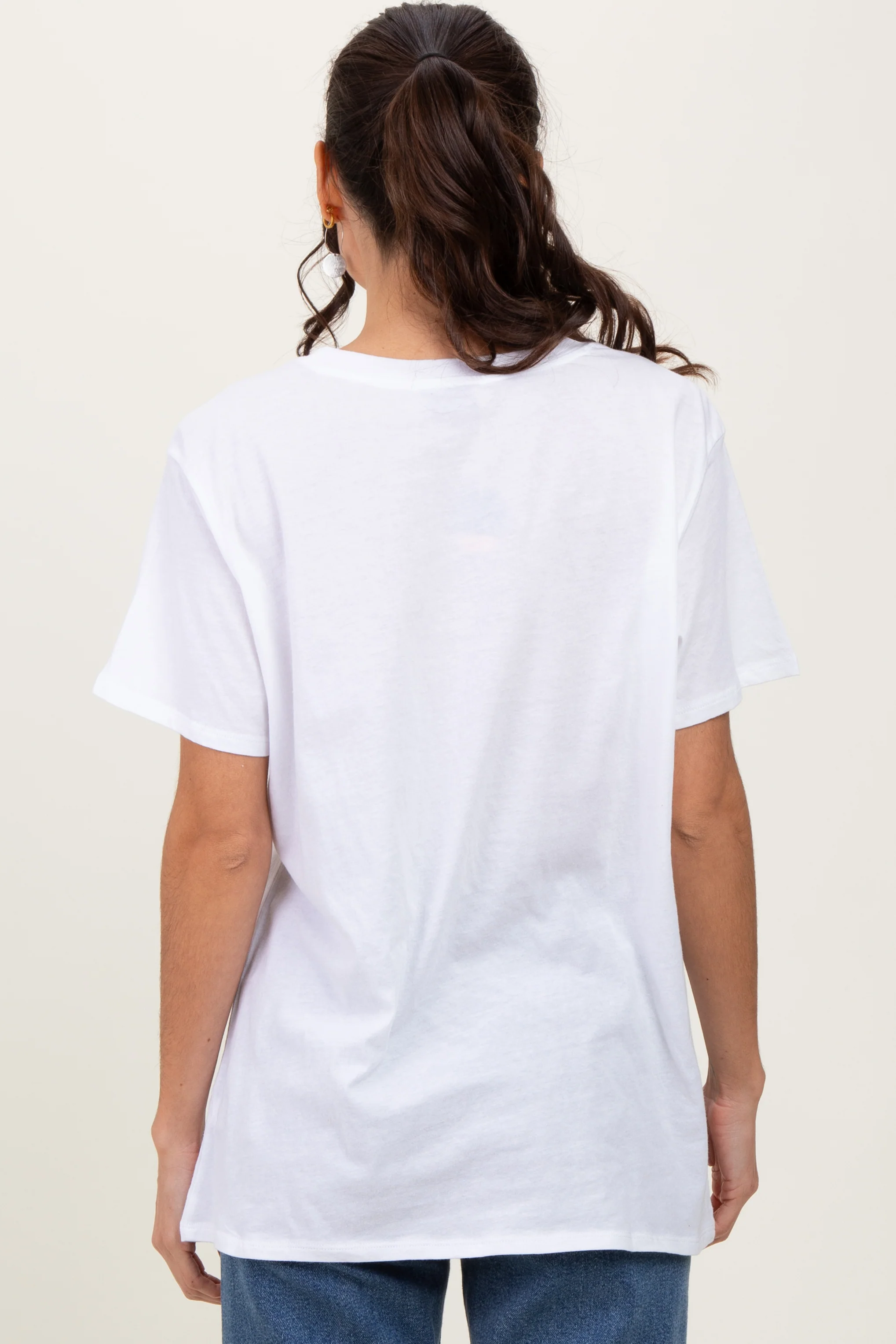 White Basic Tee - Image 4