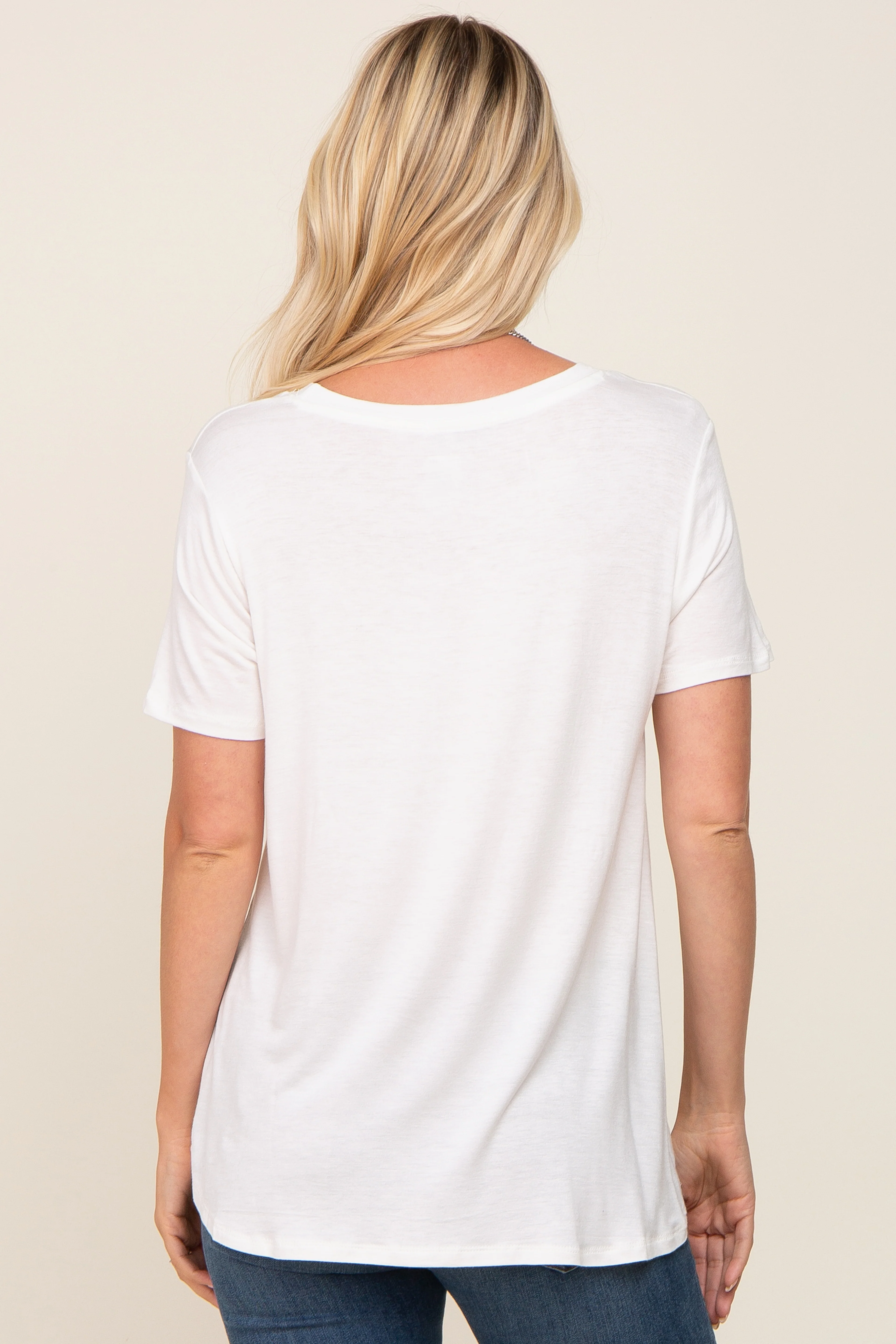 White Basic Tee - Image 3